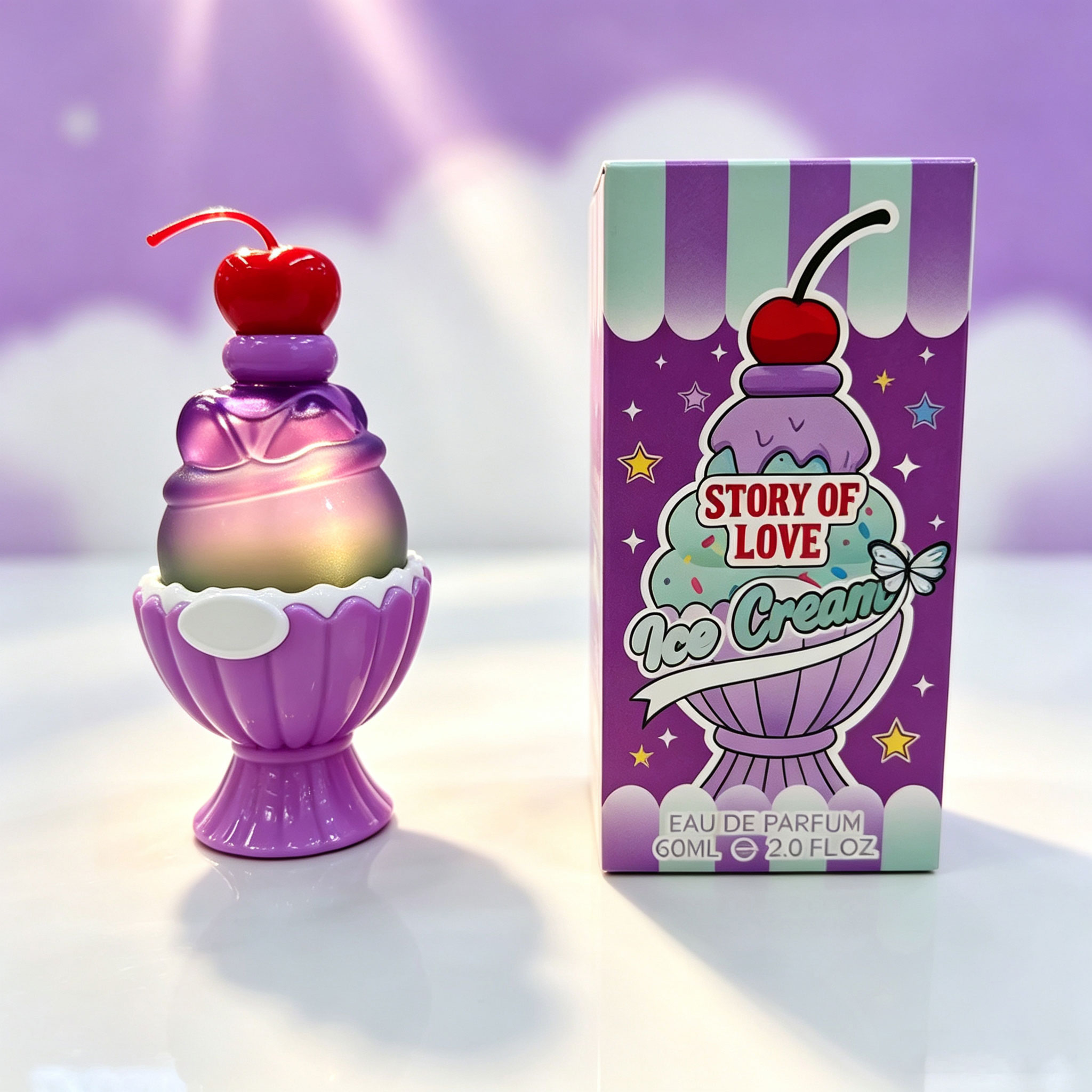 Perfume Fragrance Dupe - Schattig ijsvormig Eau De Parfum 60ml,