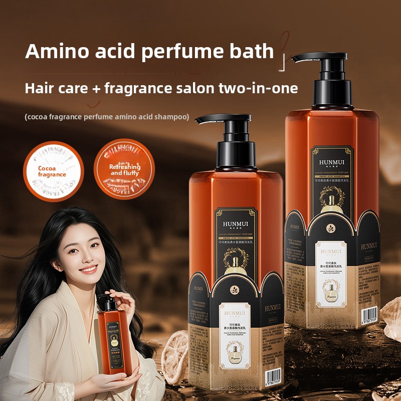 Fragrance Perfume For Hair - Cacao-geurende parfum-aminozuurshampoo, olie-controlerende haarverzorging, langdurige olie-controlerende