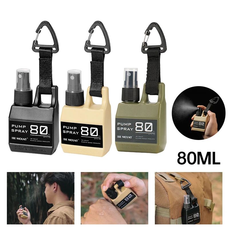 Perfume Fragrance Liquid - 80ml verstuiverfles, draagbare pompspuitfles met karabijnhaak,