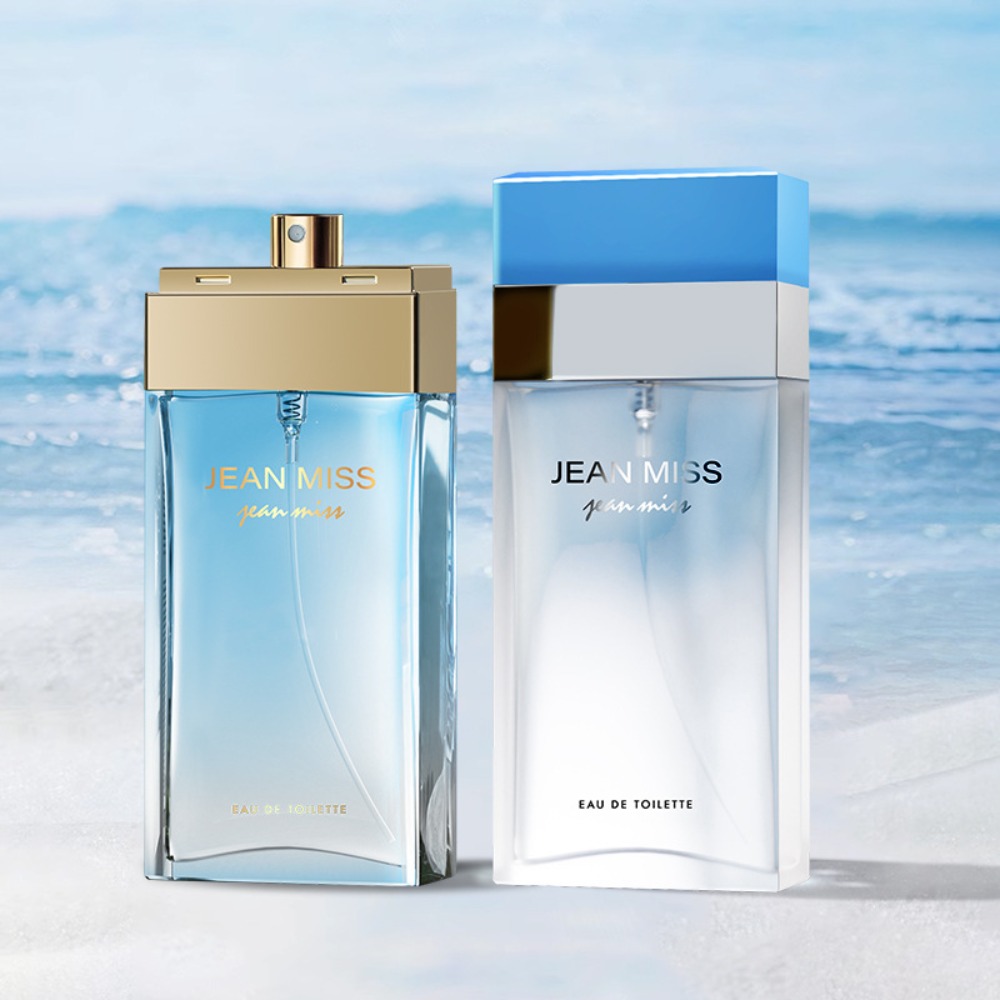 Perfume Queen - Lichtblauwe mariene bloemengeur voor dames met