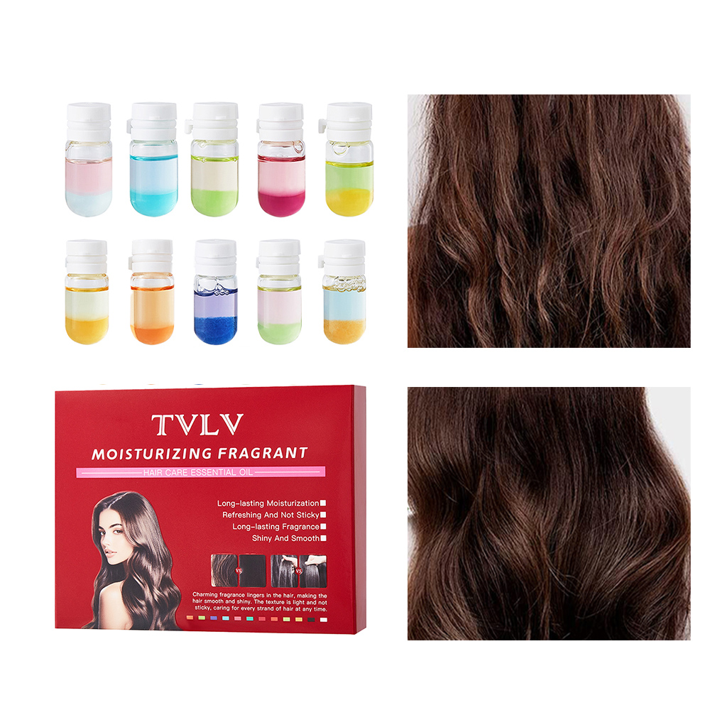 Fragrance Perfume For Hair - TVLV Draagbare Haarverzorgingsolie 10-delige Cadeauset Multi-geur